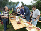 Grillen auf dem Hof Beverland